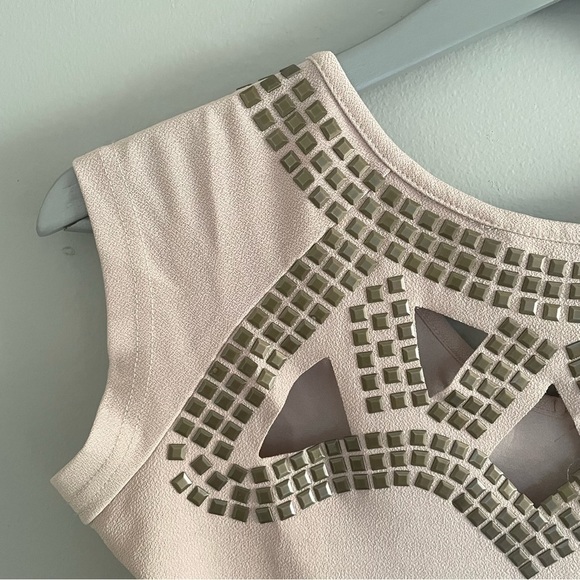 Audrey Ann | Form Fitted | Studded Cut Out | Detailed | Mini  Dress | Size S - Picture 6 of 10